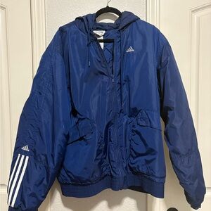 Adidas Navy Windbreaker with Logo